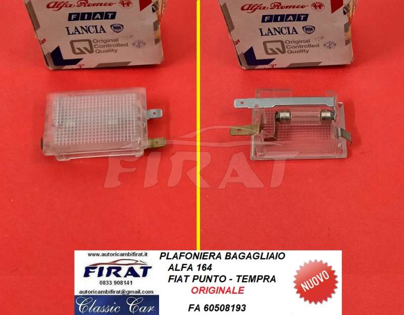 PLAFONIERA BAGAGLIAIO FIAT PUNTO-TEMPRA ALFA 164 (60508193)